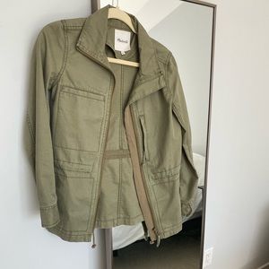 Madewell Utility Jacket in Olive Green